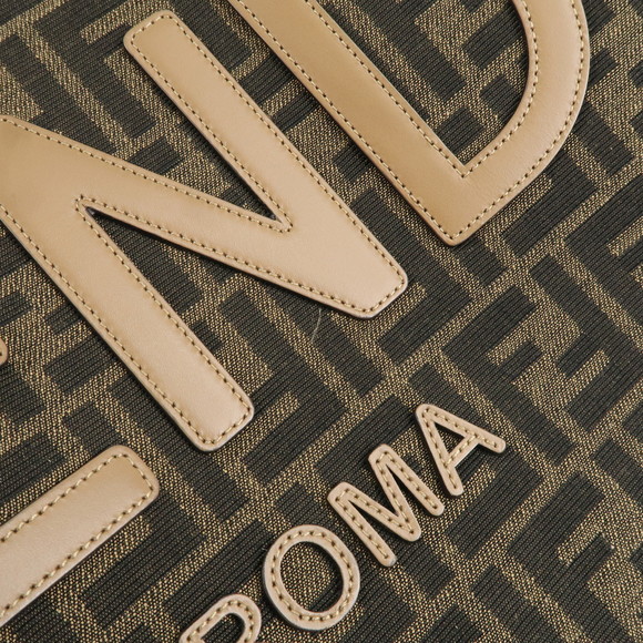 Fendi Zucca Canvas Leather Sunshine Tote Bag Large Khaki Beige - Picture 7 of 11